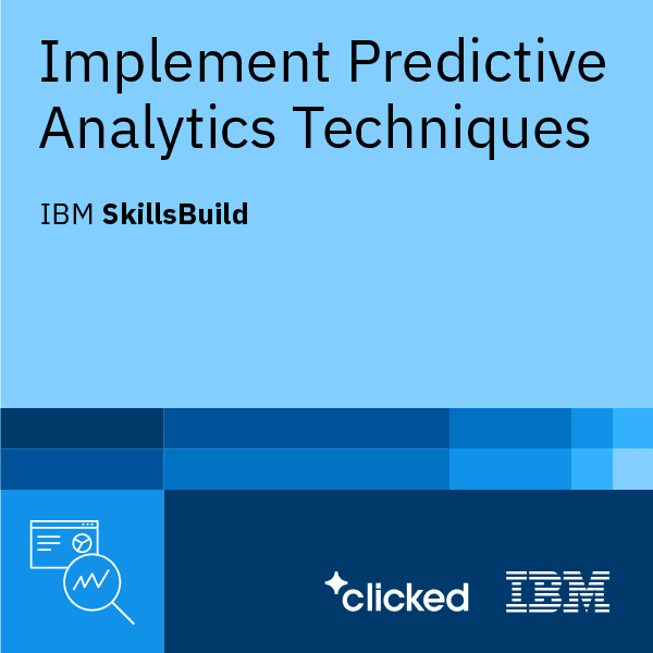 Implement Predictive Analytics Techniques Digital Credential